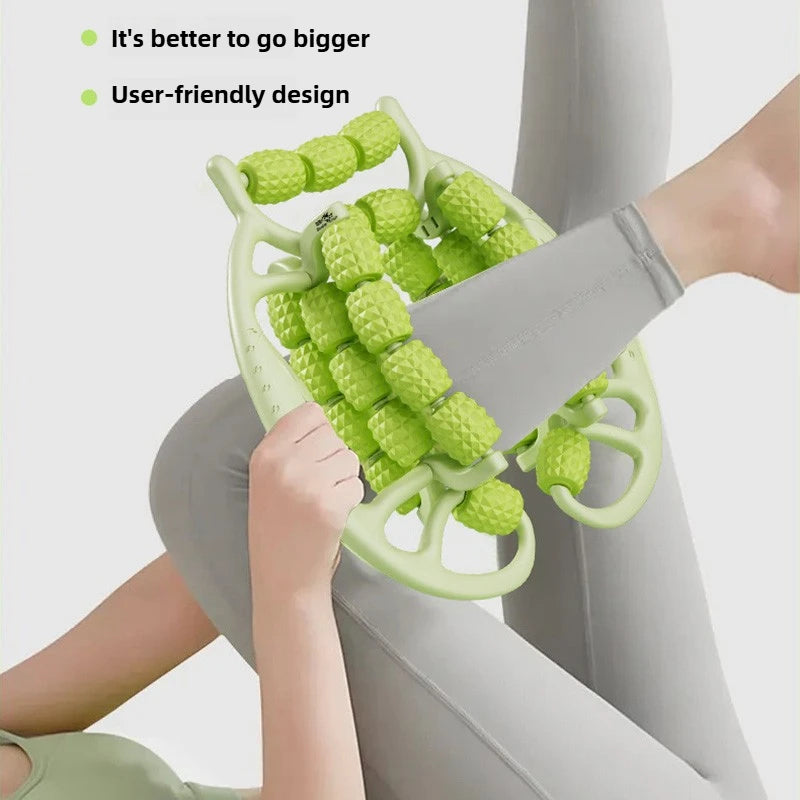 18/23/29 Rounds Leg Massage Roller Calf Arm Body Slimming Body Anti Cellulite Massager Women Magic Shapely Legs Relax Tool