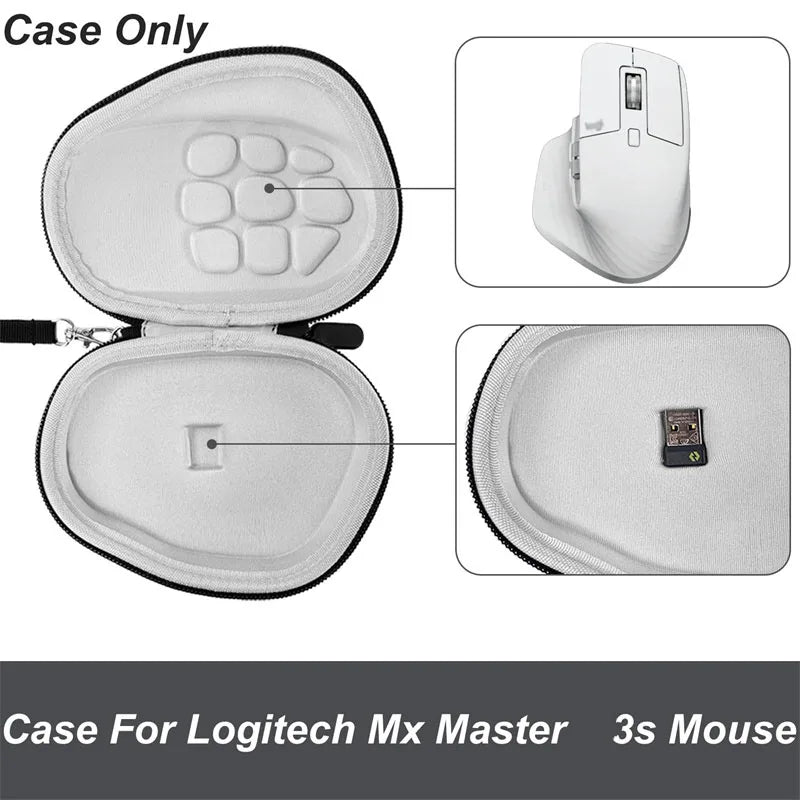 Carrying Bag Gaming Mouse Storage Box Case Pouch Shockproof Waterproof Accessories Travel for Logitech MX Master 3S Mice