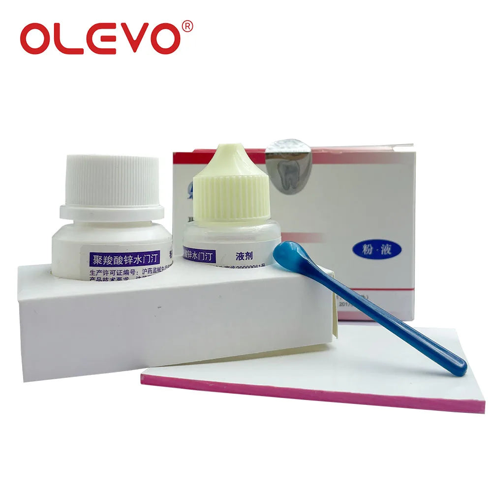 Dental Zinc Polycarboxylate Cement for Teeth Crown Bridge Super Extra Strong Adhesive Dentistry Prosthesis Materials 30g+15ml
