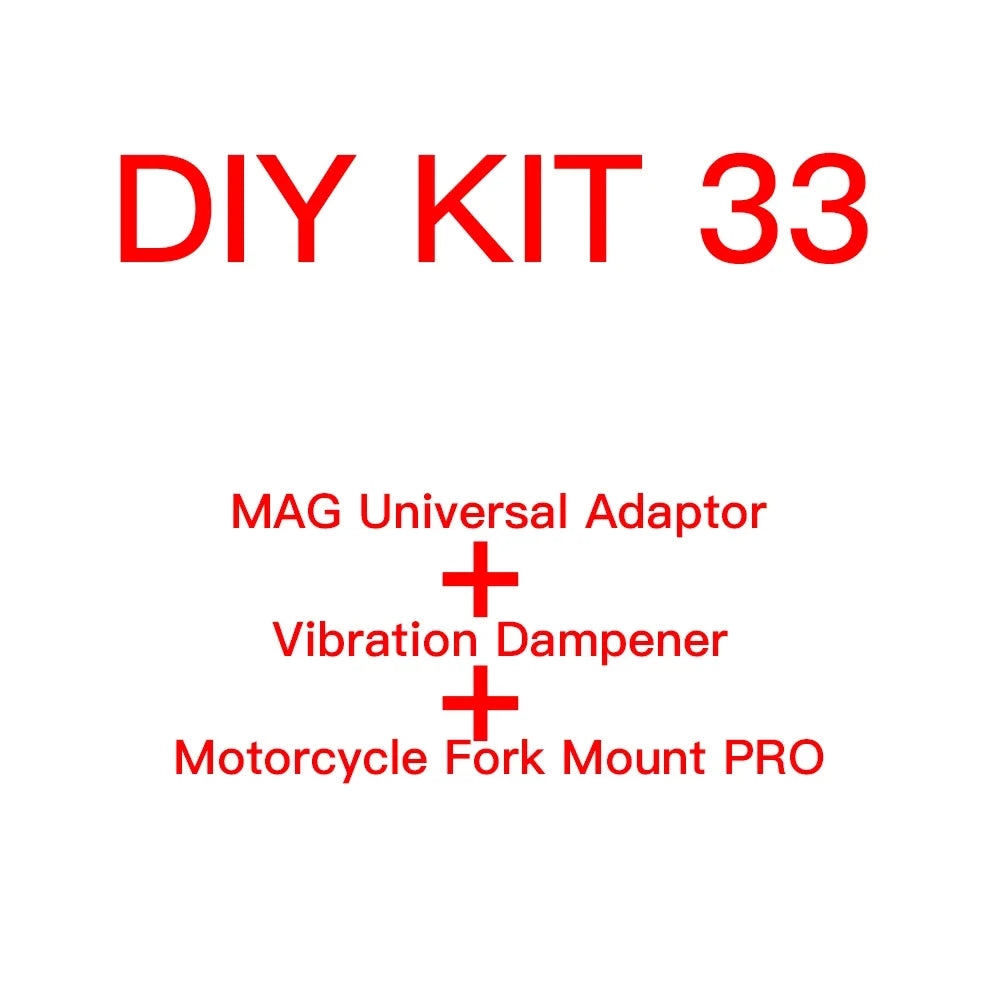 Motorcycle Fork Handlebar phone holder Mount Universal adaptors V2 Vibration dampeners Phone rings Belt Clip Armband Lock