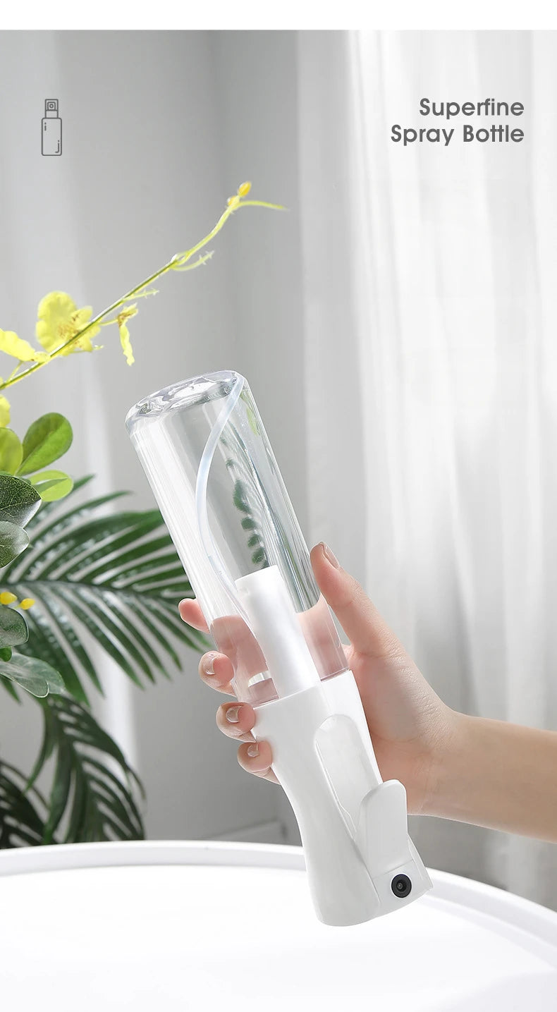 Refillable Hair Spray Bottle 500/300/200ml Continuous Mist Watering Can Automatic Salon Barber Hair Tools Sprayer