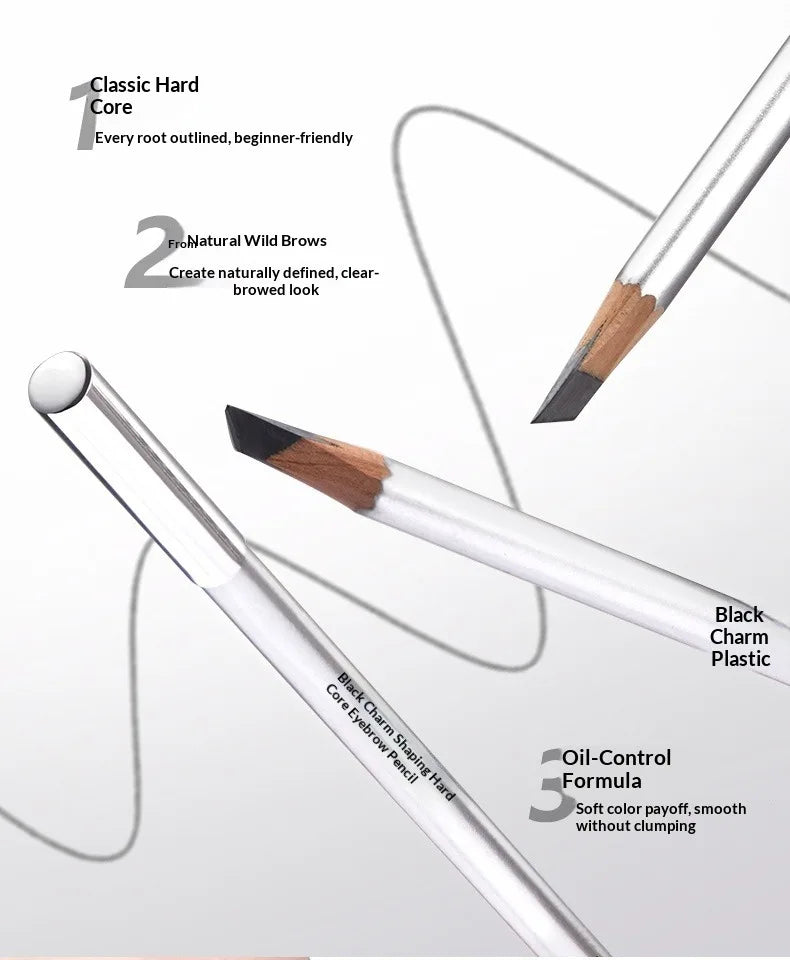 Ultra-Fine Micro Brow Pencil Waterproof Sweat-Resistant 3D Natural Shaping Hard Core Defined Hair-Like Strokes Eyebrow Makeup