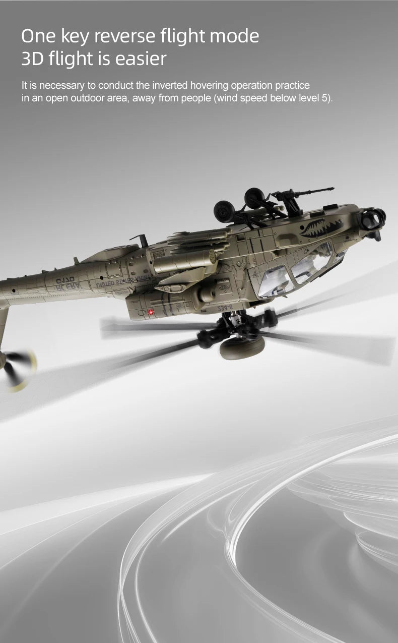 2026 New RC ERA C170 AH-64 Apache 1:48 Auto Stabilized Helicopter