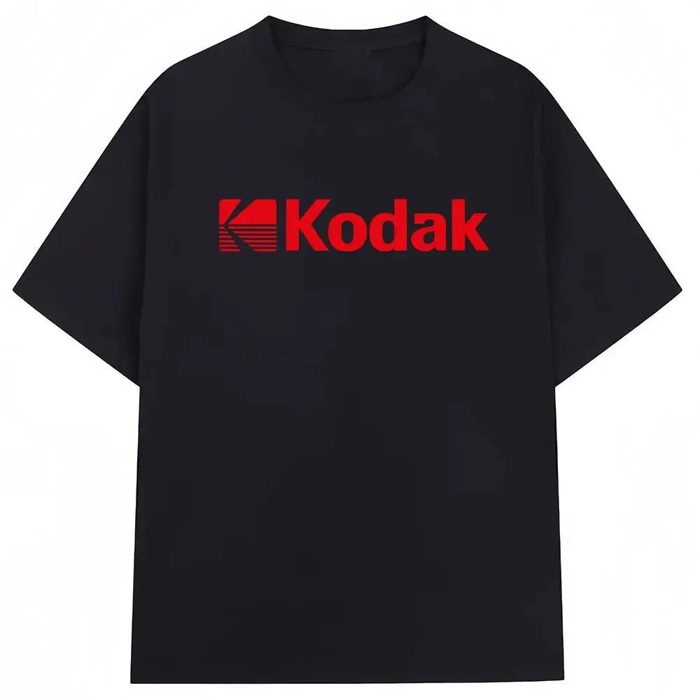 Kodak Polychrome Rainbow Back Print Unisex Cotton T Shirt Vintage Retro Short Sleeve Tee Y2K Casual Streetwear Film Graphic Top