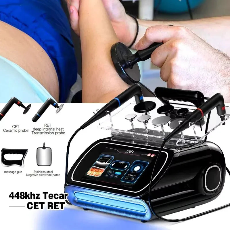 2026 3 in 1 448KHZ RF Tecar Therapy RET CET Diathermy Body Sliming Machine Pain Relief Skin Tightening INDIBA Deep Care 2025