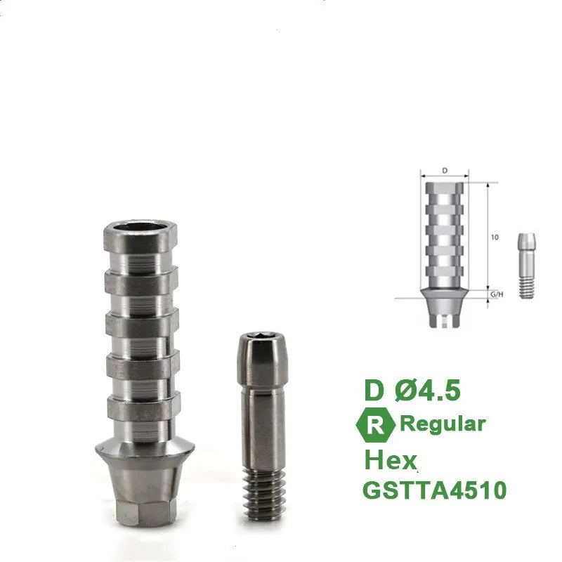 10pcs Dental Third Party Accessories Are Suitable for Temporary Screw Implant Replacements with Finished OSSTEM Products