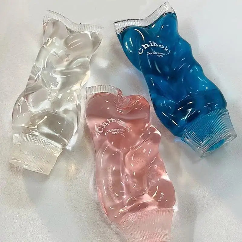Chiboki Jam Toothpaste Shaped Squishy Decompression Toy Malleable No Rebound Vaseline Texture Squeeze Adult Stress Relief