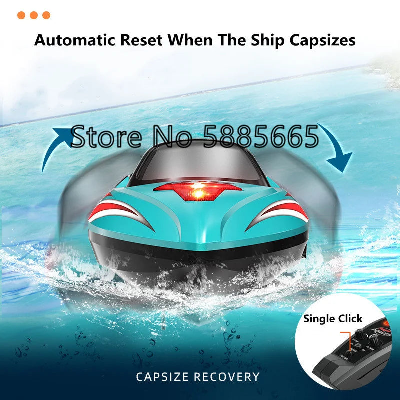 70KM/H High Speed Remote Control Boat RC Speedboat  200M Nesting Unhook Capsized Reset Waterproof Racing Induction RC Boat Toy