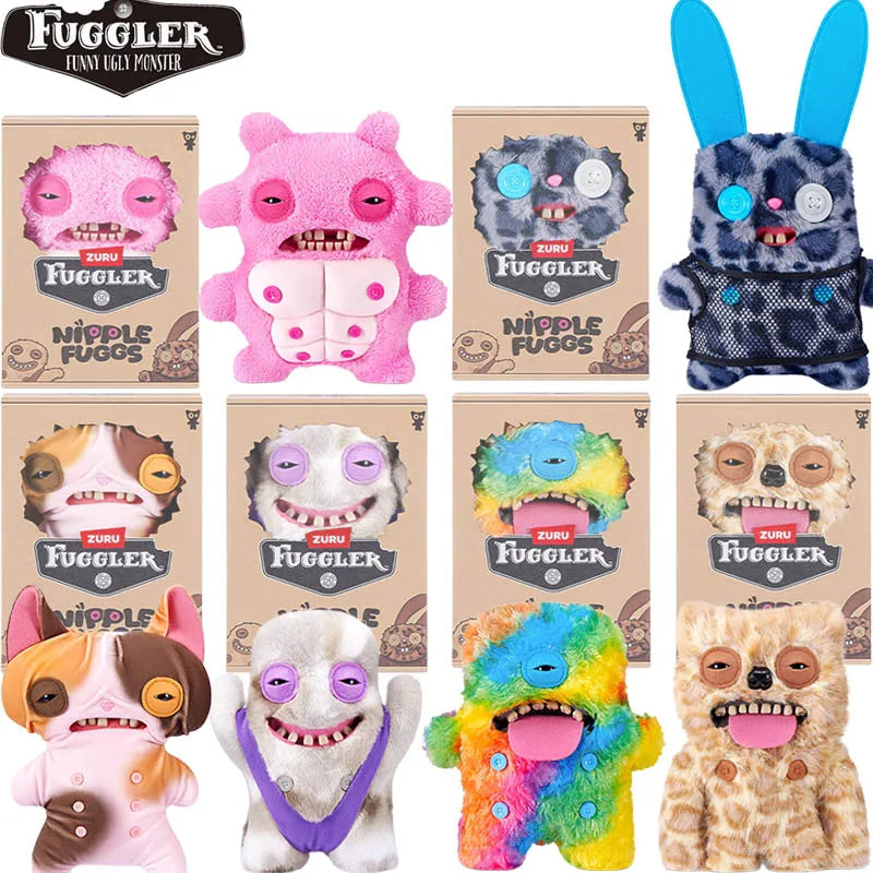 Zuru Fuggler Original Genuine Funny Ugly Monster Plush Toy Nipple Fuggs Trendy Collectible Stuffed Doll For Adult Collection