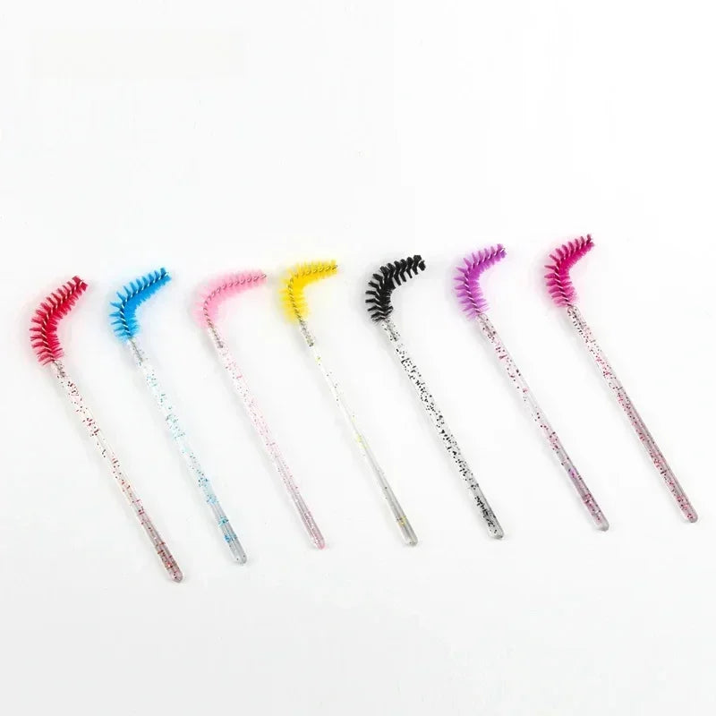 50Pcs Disposable Eyelash Spooler Brushes Multipurpose Eyebrow And Lash Extension DIY Beauty Accessory