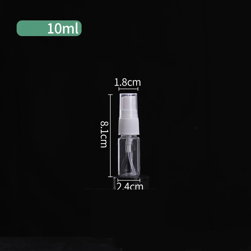 1PC Bottle Clear Plastic Empty Spray Bottle Portable Refillable Perfume Clear Sample Dispenser Small Spray Bottle