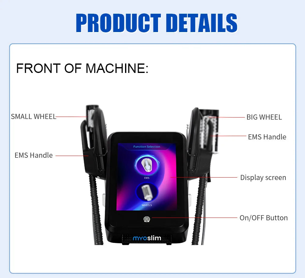 Professional EMS Inner Ball Roller Slimming Massager Machine 360 Rotating Cellulite Reduction Body Sculpting Skin Lifting