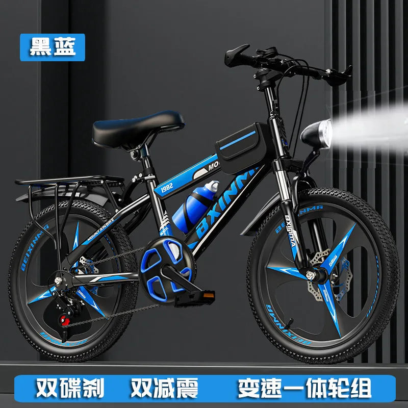 Bicycle for children aged 6 to 12  boys and girls high school children students  mountain bikes  variable speed 18/22 inch bikes