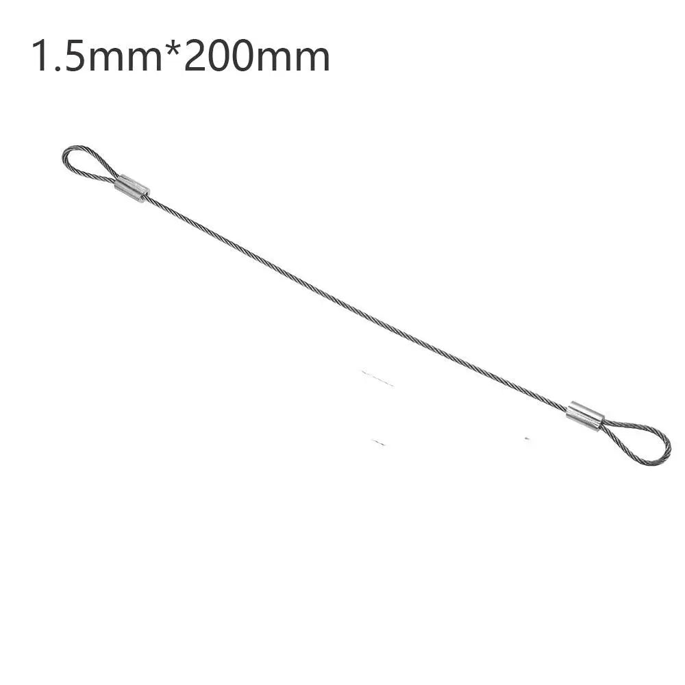 Convenient 20cmx2mm Safety Security Cable Wire Stage Lights Rope Anti Detachment Rope Daily