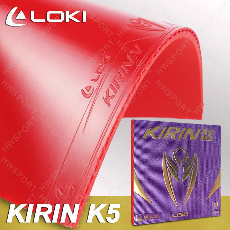 LOKI KIRIN K5 Table Tennis Rubber Non-sticky ITTF Approved Ping Pong Rubber Sheet with Pre-tuned Loxa Sponge