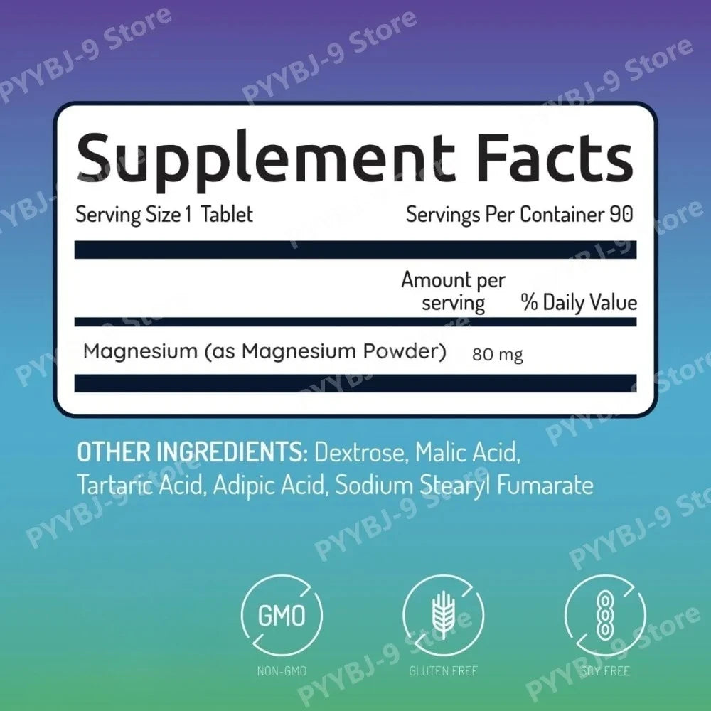 Molecular Hydrogen Tablets with Magnesium, 12 Ppm H2, 90 Servings, Non-GMO, Dextrose, Malic Acid, Tartaric, Unflavored