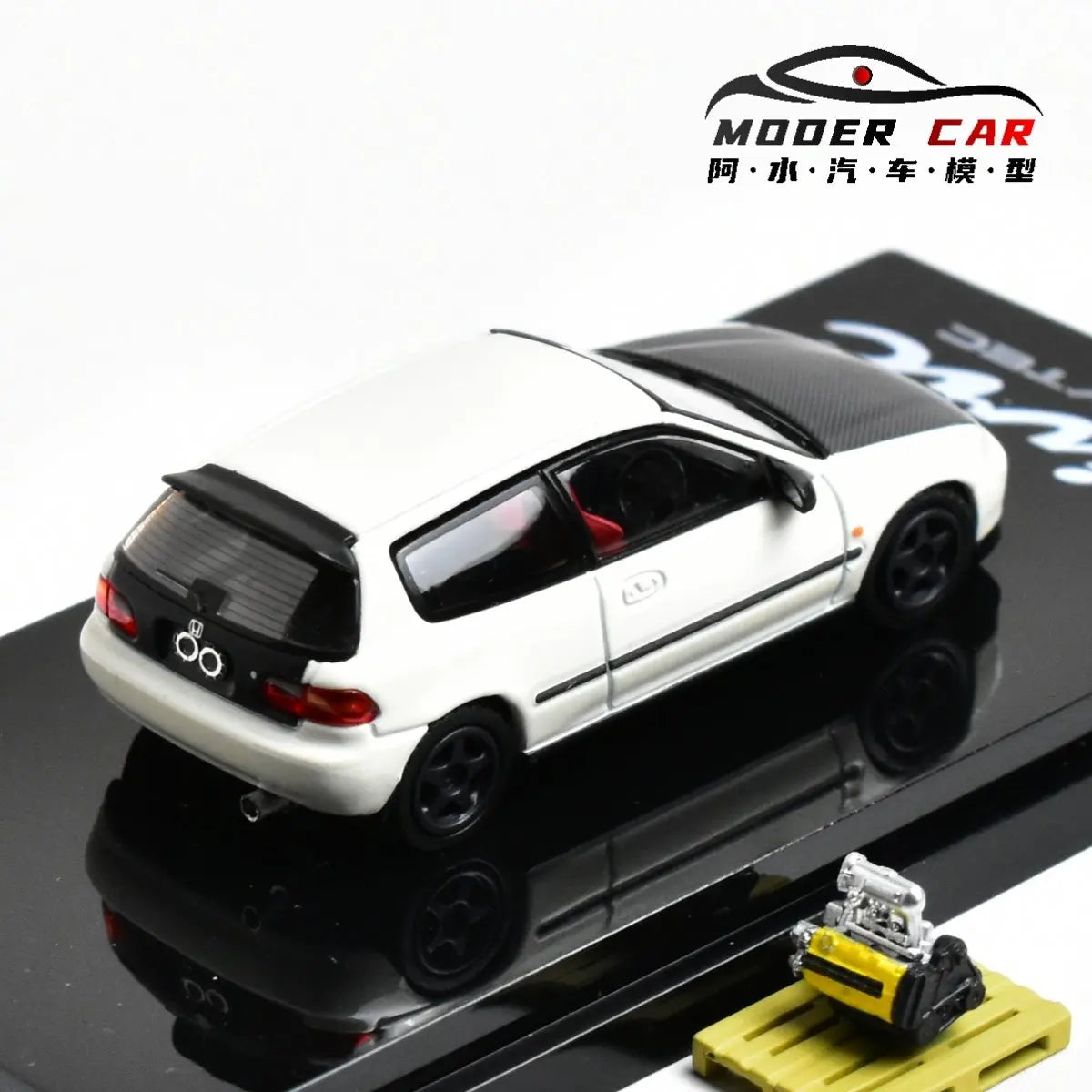 Hobby Japan 1:64 Miniature CIVIC EG6 SiR-S JDM Giftable Diecast Model Car