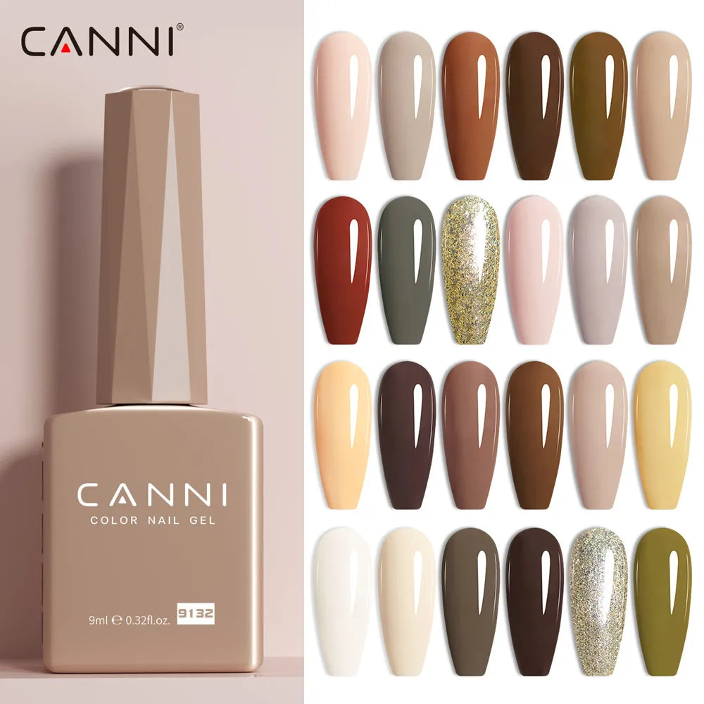 CANNI 9ml TPO/HEMA FREE Gel Polish Winter Colors Manicure Nail Art Salon Varnish Soak off Enamel UV LED Nail Polish Gel  DIY