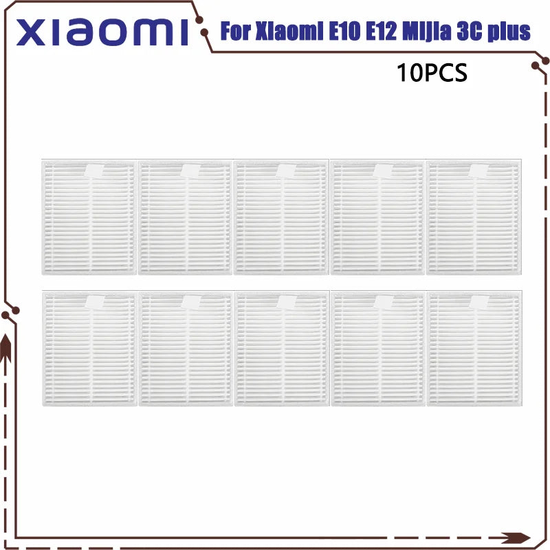 For Xiaomi Robot Vacuum E10 E12 E10C C103 Mijia 3C Plus / 3C Pro Spare Parts Accessories Main Side Brush Filter Mop