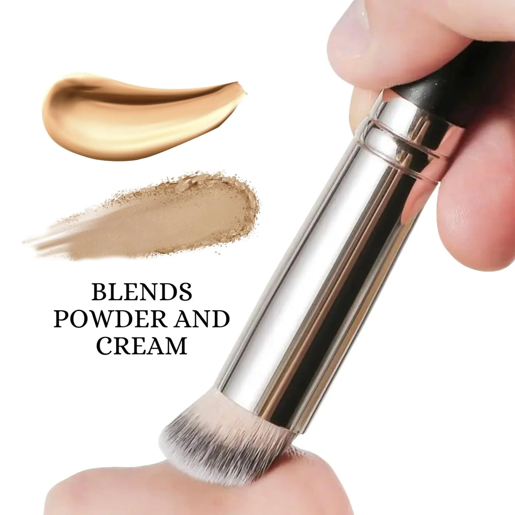 2 PCS Makeup Brushes Rectangular Foundation Brush & Concealer Brush for Contouring, Blending, Powder/ Foundation Application