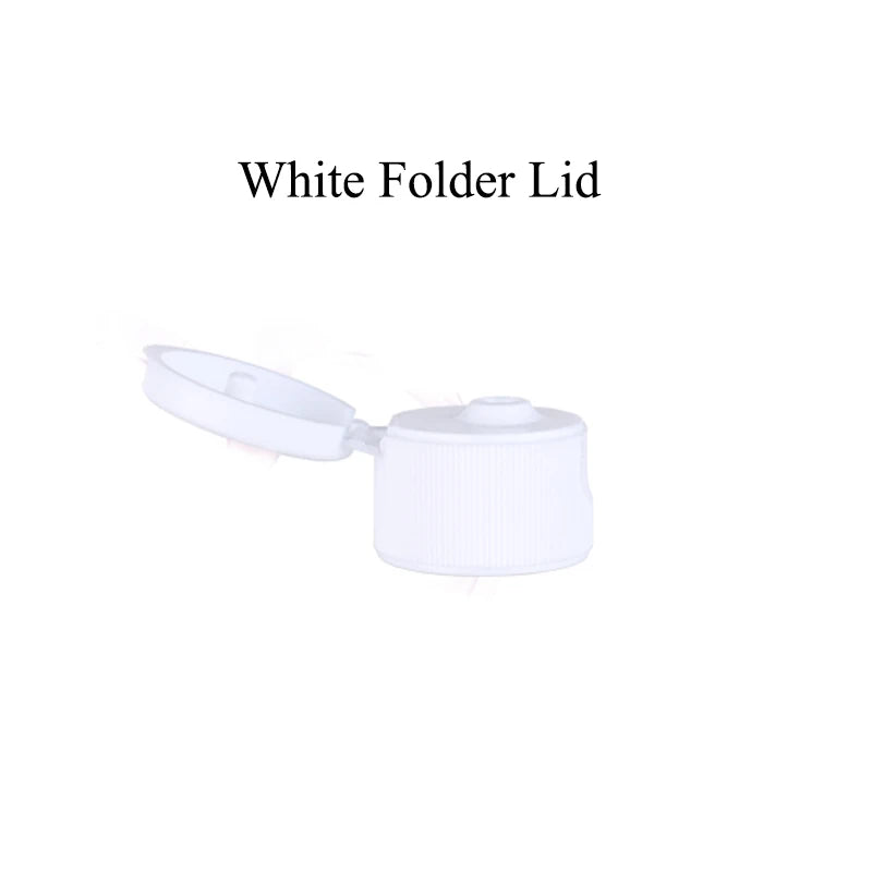 20pcs 100ML 120ML 200ML Empty Plastic Bottle With Aluminum Lid 500ML Flap Lid Refillable Bottle Cosmetic Container JX141-20