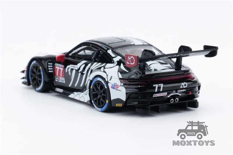 MINI GT 1:64 911 GT3 R #77 AO Racing 2025 IMSA Petit Le Mans Paper Box / Blister Packaging Diecast Model Car