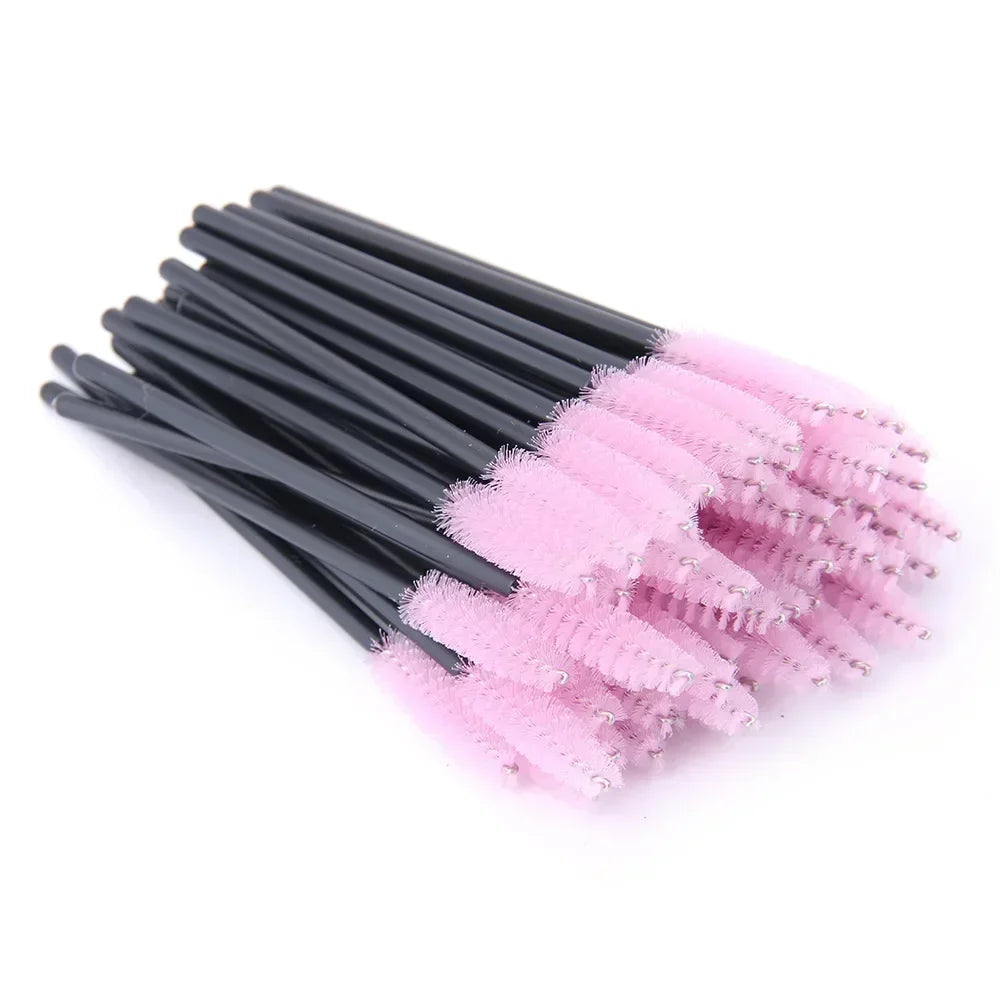 50Pcs Disposable Eyelash Spooler Brushes Multipurpose Eyebrow And Lash Extension DIY Beauty Accessory