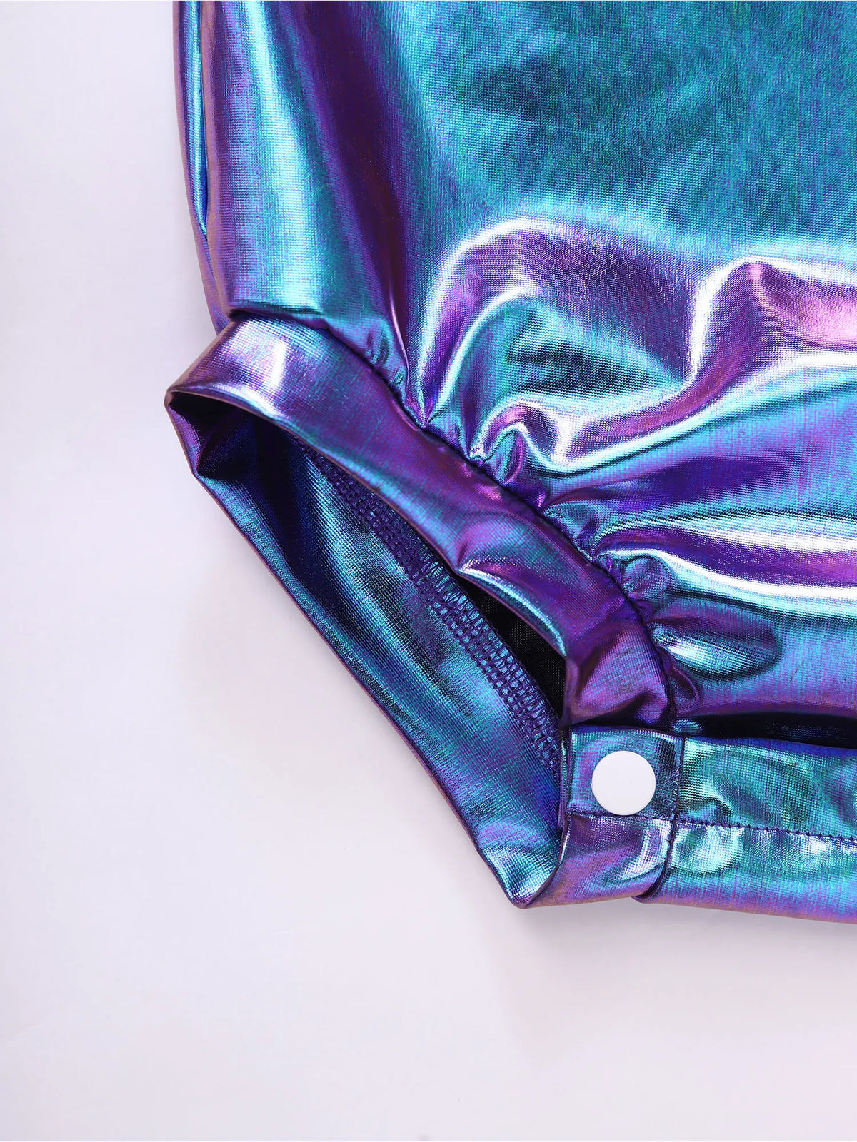 Little Boys Girls Halloween Theme Party Metallic Shiny Alien Rompers Space Robot Astronaut Dress Up Jumpsuit Photography Costume