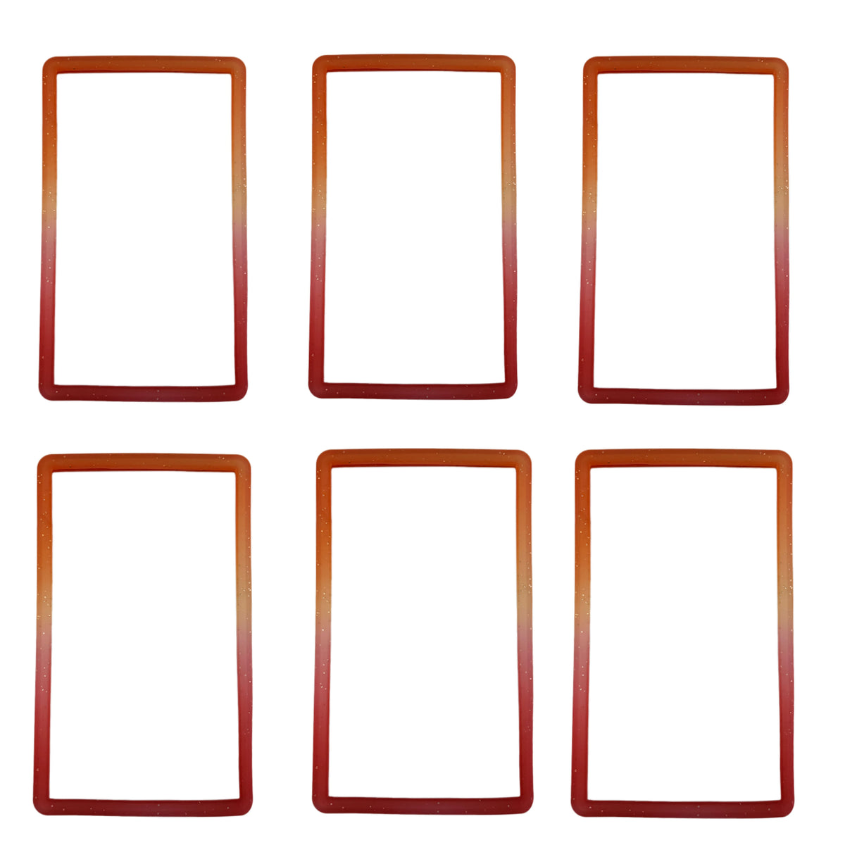 6-Pack Slab Guard for PSA Graded Cards TPU Slab Protector Graded Guard Bumper Guard Gradient Color Glitter Limited Edition