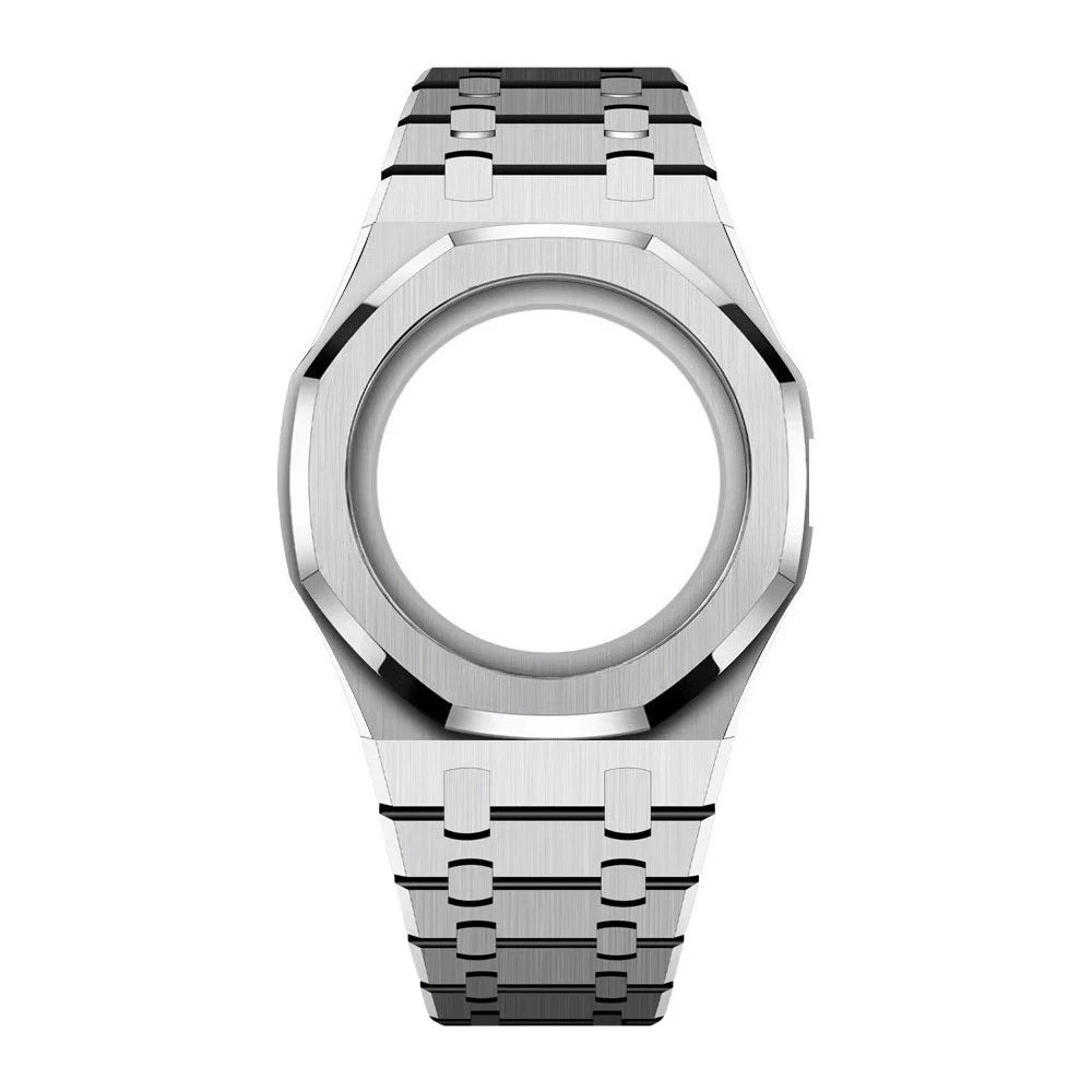 Luxury Stainless Steel Case+Stainless Steel Strap Modification kit Pocket Changer To Wristwatch For Royal POP
