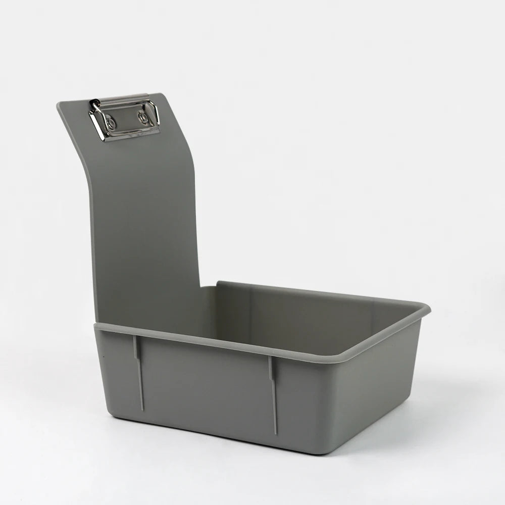 10pcs Multicolor Dental Lab Work Pans Dentist Plastic Storage Sorting Box Organization Case with Clips