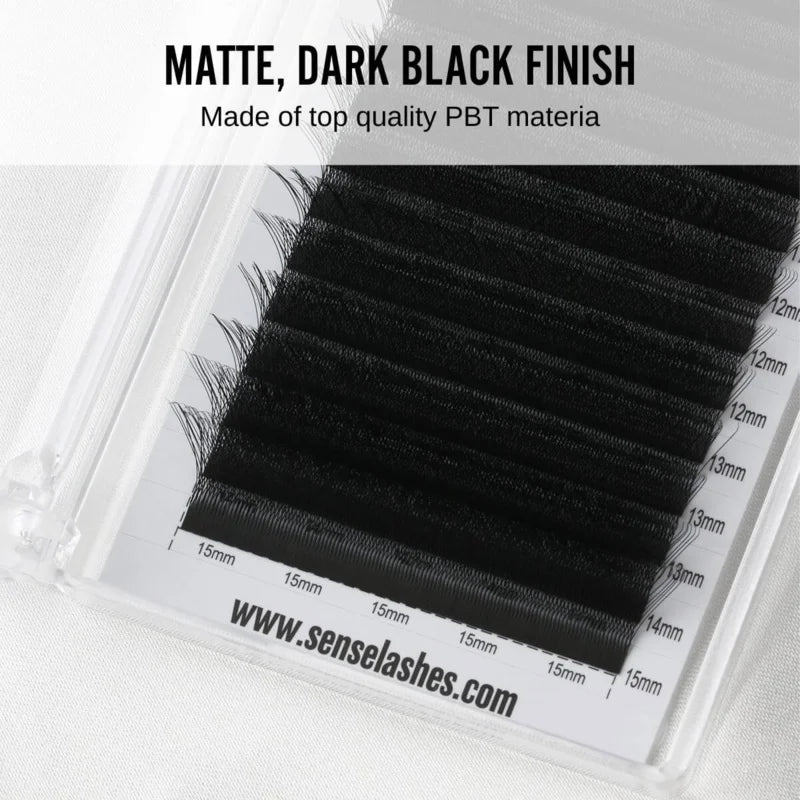 SENSE LASHES 6D W Shape Eyelash Premade Volume Fan Lashes Automatic Flowering Natural Soft Light Full Dense Eyelash Extensions