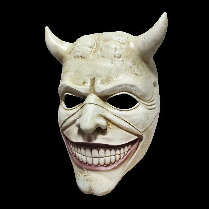 Halloween Horror The Black Phone Resin Mask Cosplay Scary Grabber Evil Killer Helmet Masquerade Mask Carnival Party Costume Prop