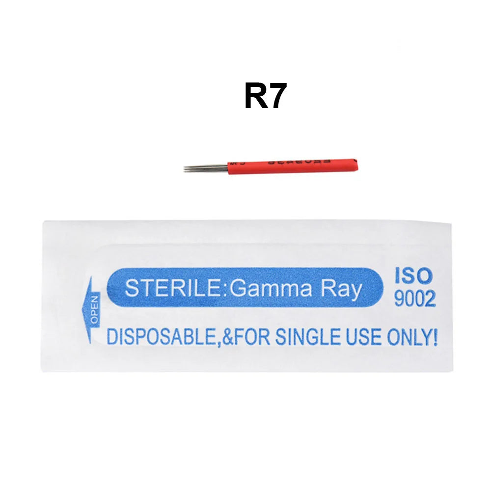10pcs/bag Tattoo Permanent Round Blade Microblading 3R 5R F7 F19 R21 TMicroblading Needles for Manual Pen Shading Fog Eyebrow
