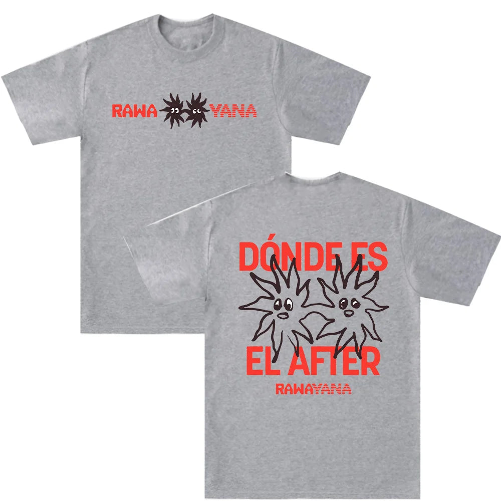 Rawa Yana T-Shirts Rawayana Band Album Merch Clothing Unisex Fashion High Quality Cotton Comfortable Loose Breathable Top Casual