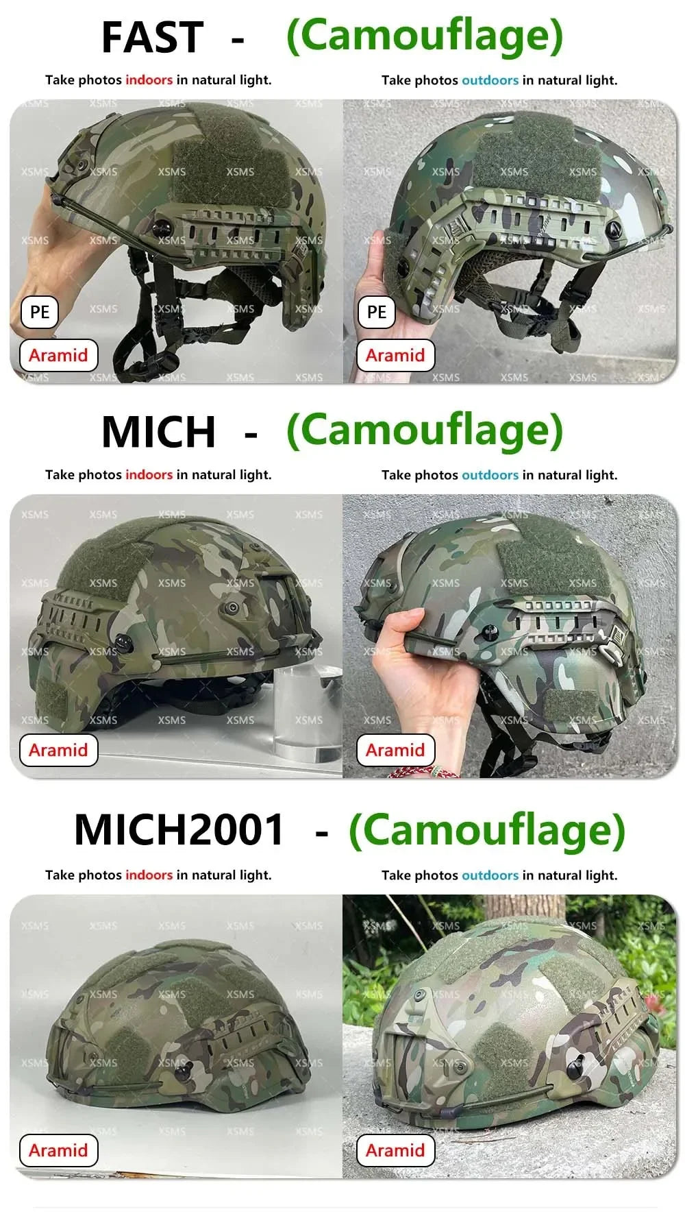 Protective Helmet  -FAST - Aramid  - Whith Wendy