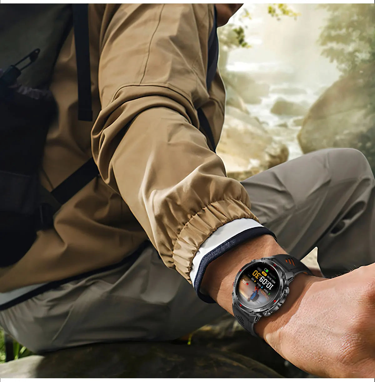 2025 New Military Bluetooth Call Smart Watch Built-in GPS Compass Barometric Altimeter 3ATM Waterproof Sports Smartwatches Men