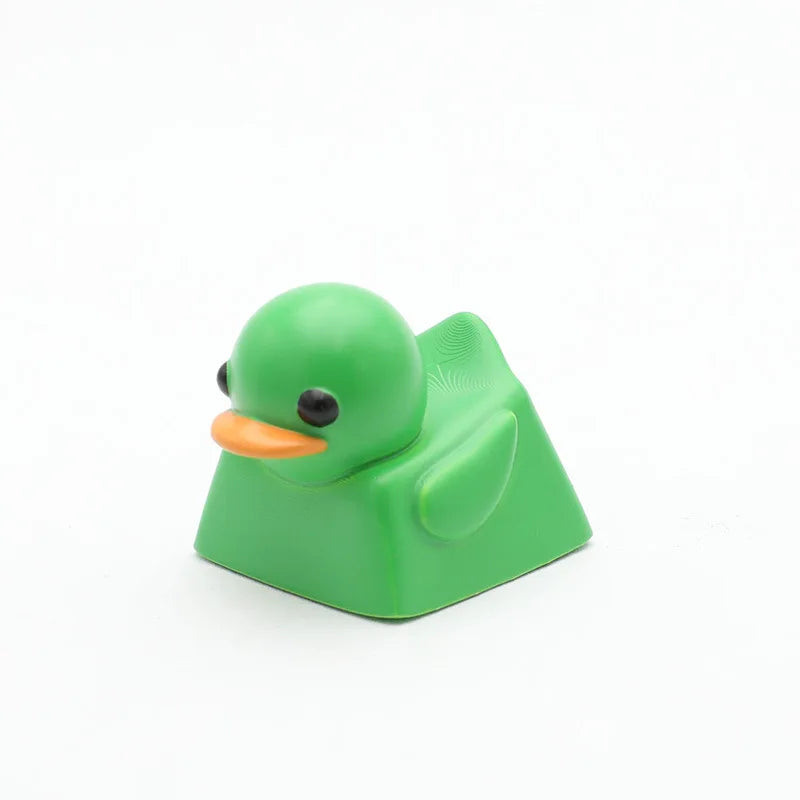 1PC Cute Duck Personalized Resin KeyCap Cartoon Decoration Gaming Key Cap for Cherry Mx Switch Gamer Mechanical Keyboard Gift