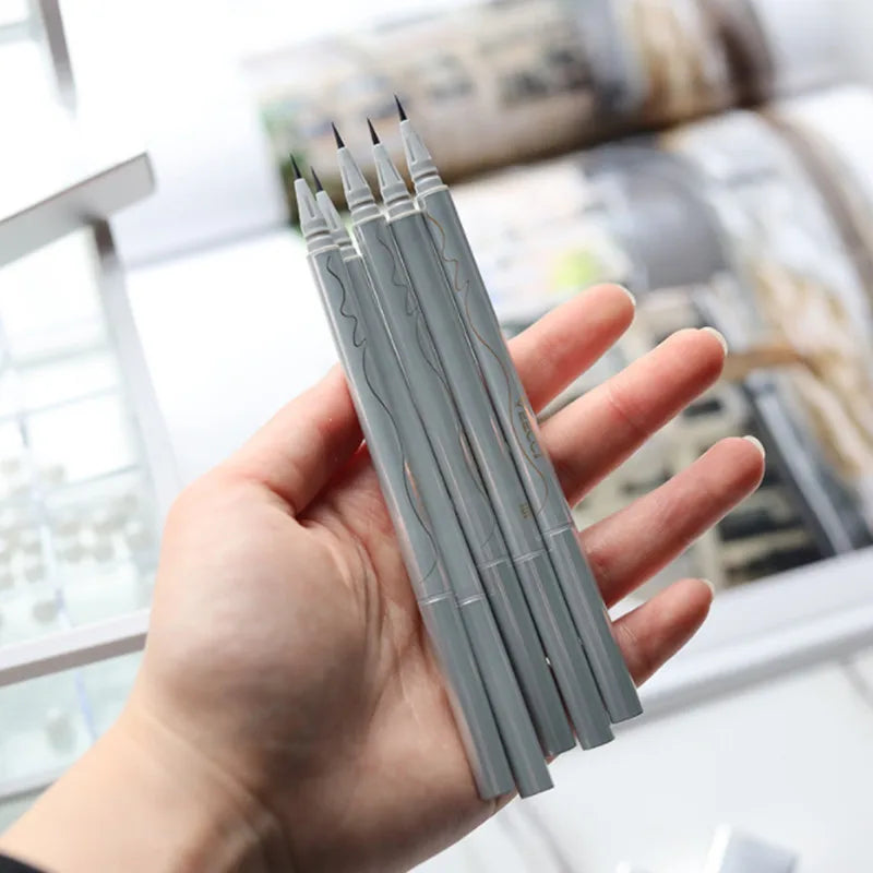 Veecci Water Eyebrow Pencil Draw Eyeliner Lying Silkworm Under Eyelash Pen Waterproof Ultra Fine Eye Brow Makeup Pen