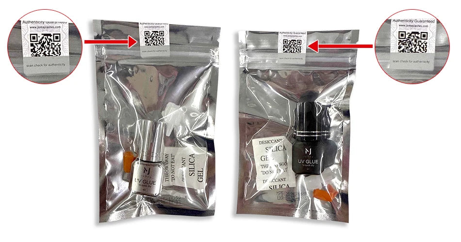 JOMAY 3 Bottles 5ml UV Glue Black Lash Glue for Eyelash Extensions Low Irritation 0.5 Second Fast Drying Glue UV Makeup Products