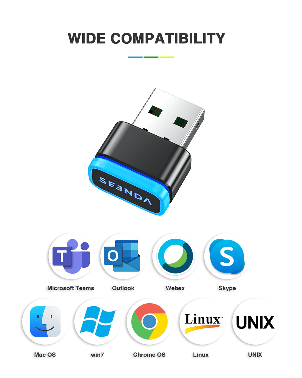 Seenda Mouse mover Jiggler Keeps PC/Laptop/Computer Awake Driver-Free USB and Type C 2 in 1 Tiny Mouse Shaker Simulate