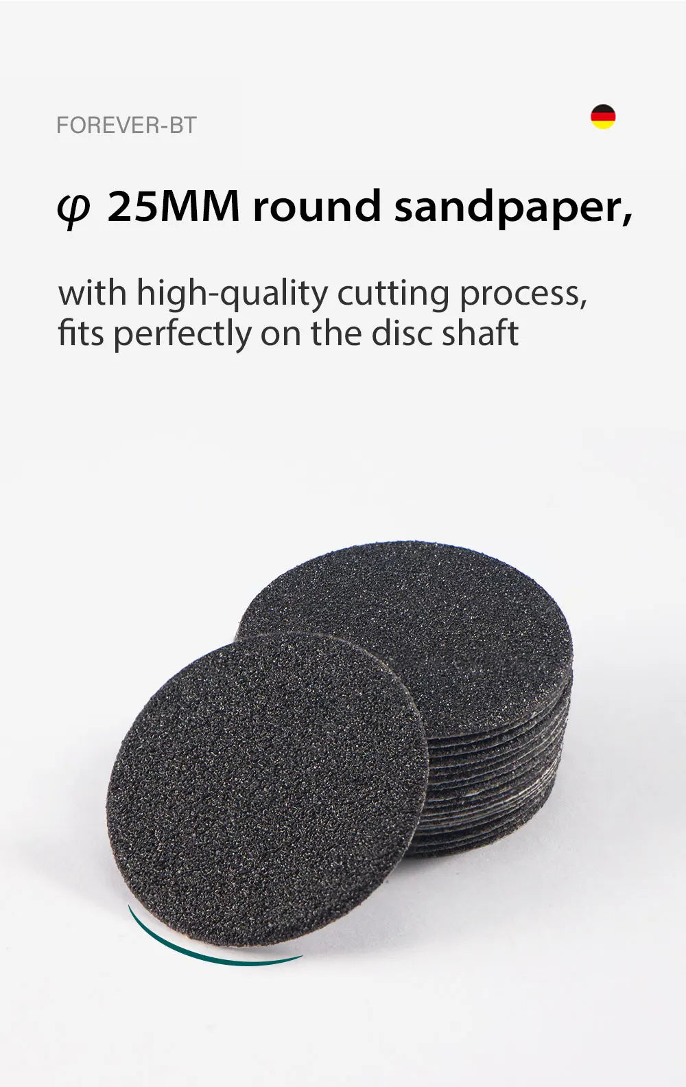 100Pcs Sandpaper With Metal Nozzle For Foot Files Dead Skin Callus Remove Tool Cuticle Pedicure Tool Sanding Paper Set