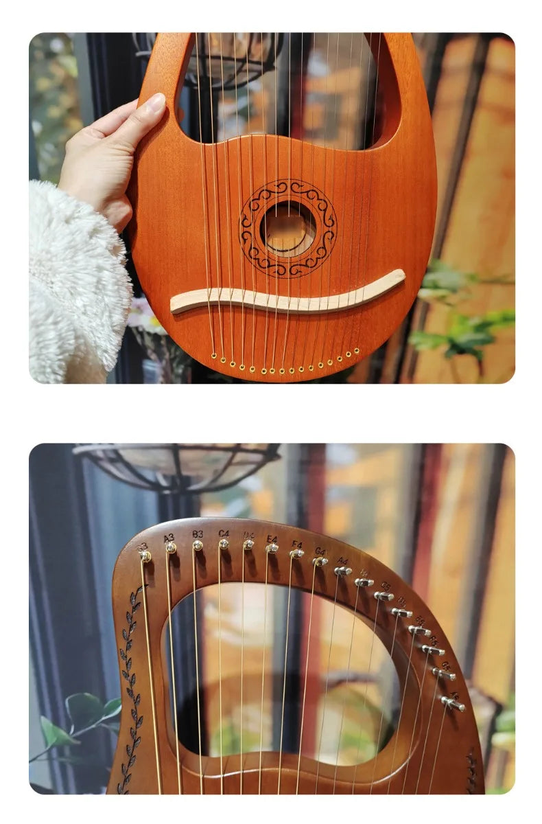 16 String Harp Beginner Children Portable Lira Harp Professional Wooden Chinese Small Harps Handmade Handheld String Instruments