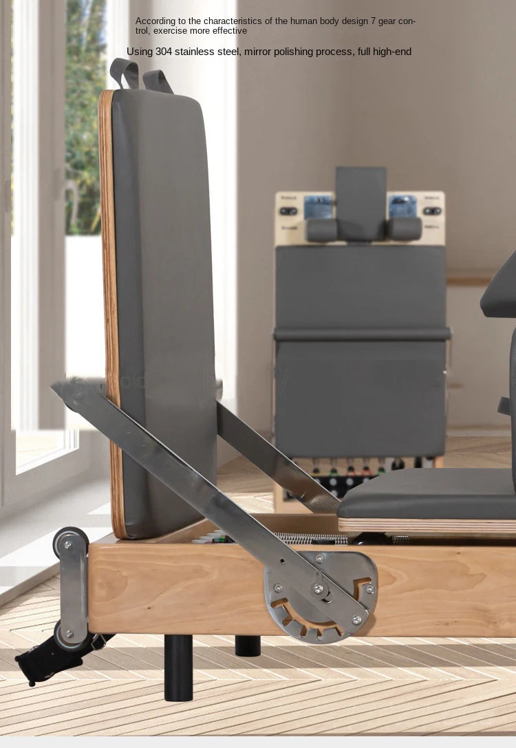Foldable Pilates Bed Core Fit Equipment Training Fitness Bed Customizable with Square Box Pilates Reformer