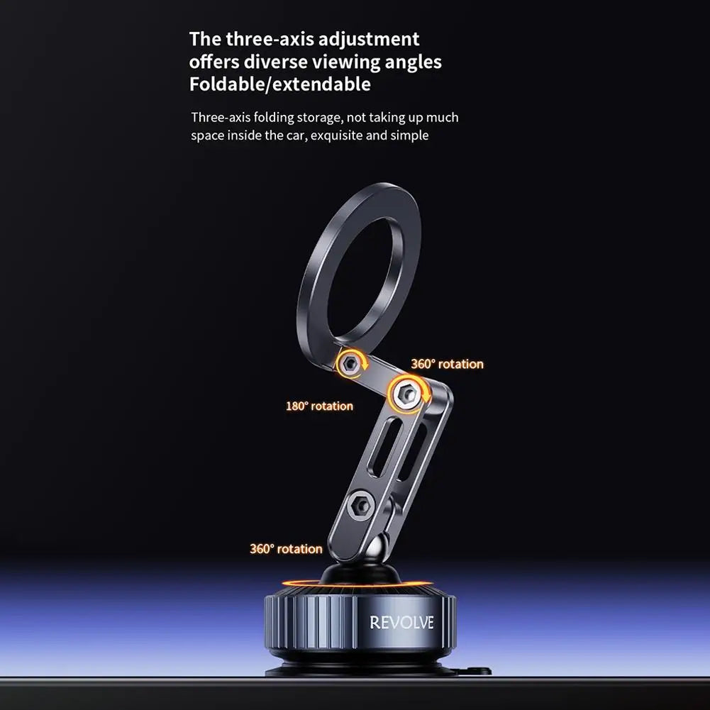 Car Phone Holder Vacuum Suction Foldable Phone Navigation Holder Car Magnetic Support Holder Universal Holder