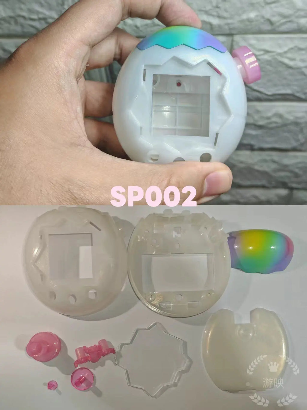 Replacement Shell For Tamagotchi Paradise Spray Painted Custom Finished Diy Housing Protective Cover Gradient Color Full Set