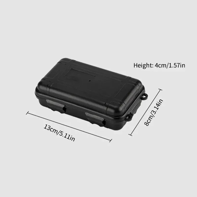 EDC Tool Box Outdoor Camping Survival Kit Shockproof Waterproof Case Sealed Box Outdoor Survival Storage Box Small