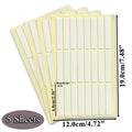 1 to 100 Sheets Double-Sided Crystal Nail Adhesive Strips Transparent PET Tape for False Nail Practice Display & Training Stands