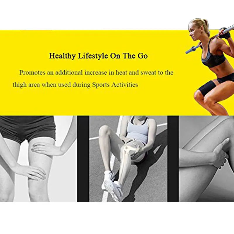 1Pcs Thigh Support Brace Adjustable Compression Thigh Sleeve with Non-Slip Nylon Button for Sore Hamstring, Groin & Quad Support