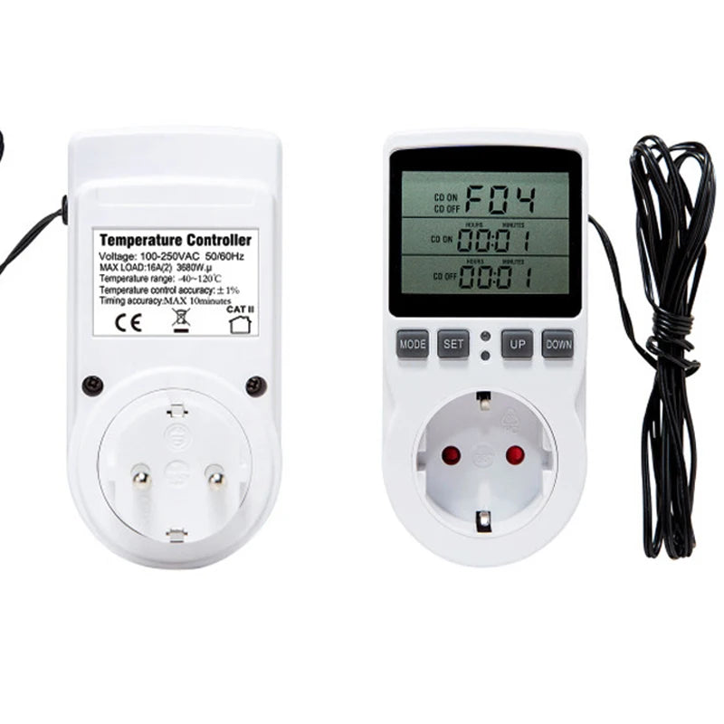 Timer Constant Temperature Control Socket 220V Temperature Controller Socket With temperature Probe Sensor Heating Cooling